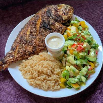 Riz au Gras Royal & Poulet Braisé